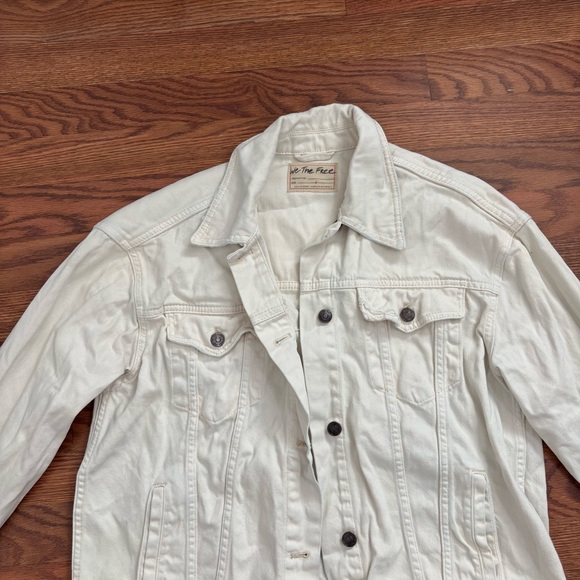 We The Free Rumors Denim Jacket in Ivory - Picture 6 of 7